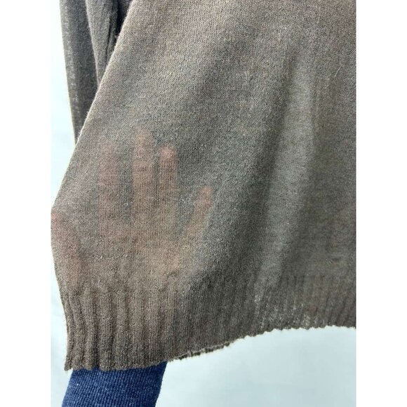 VTG Crossley Women's XL Baby Alpaca & Wool Blend Button Front Turtleneck Sweater - Picture 8 of 8